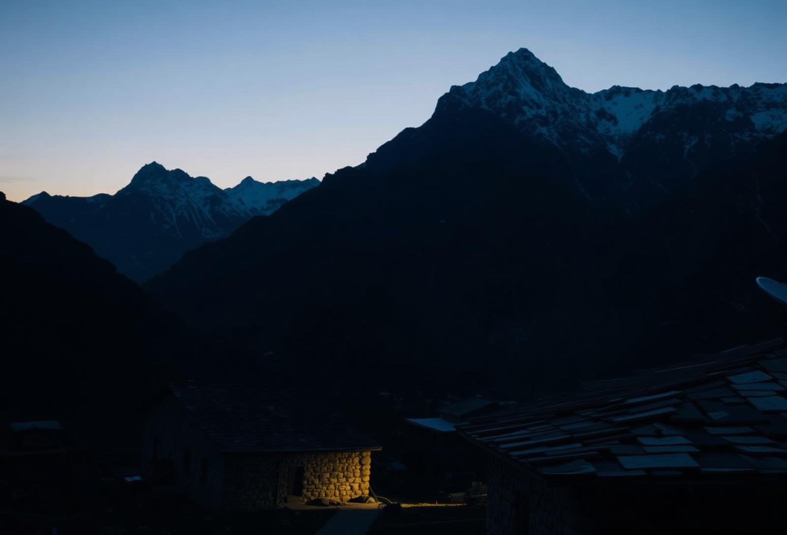 Remote mountain village in Gilgit-Baltistan